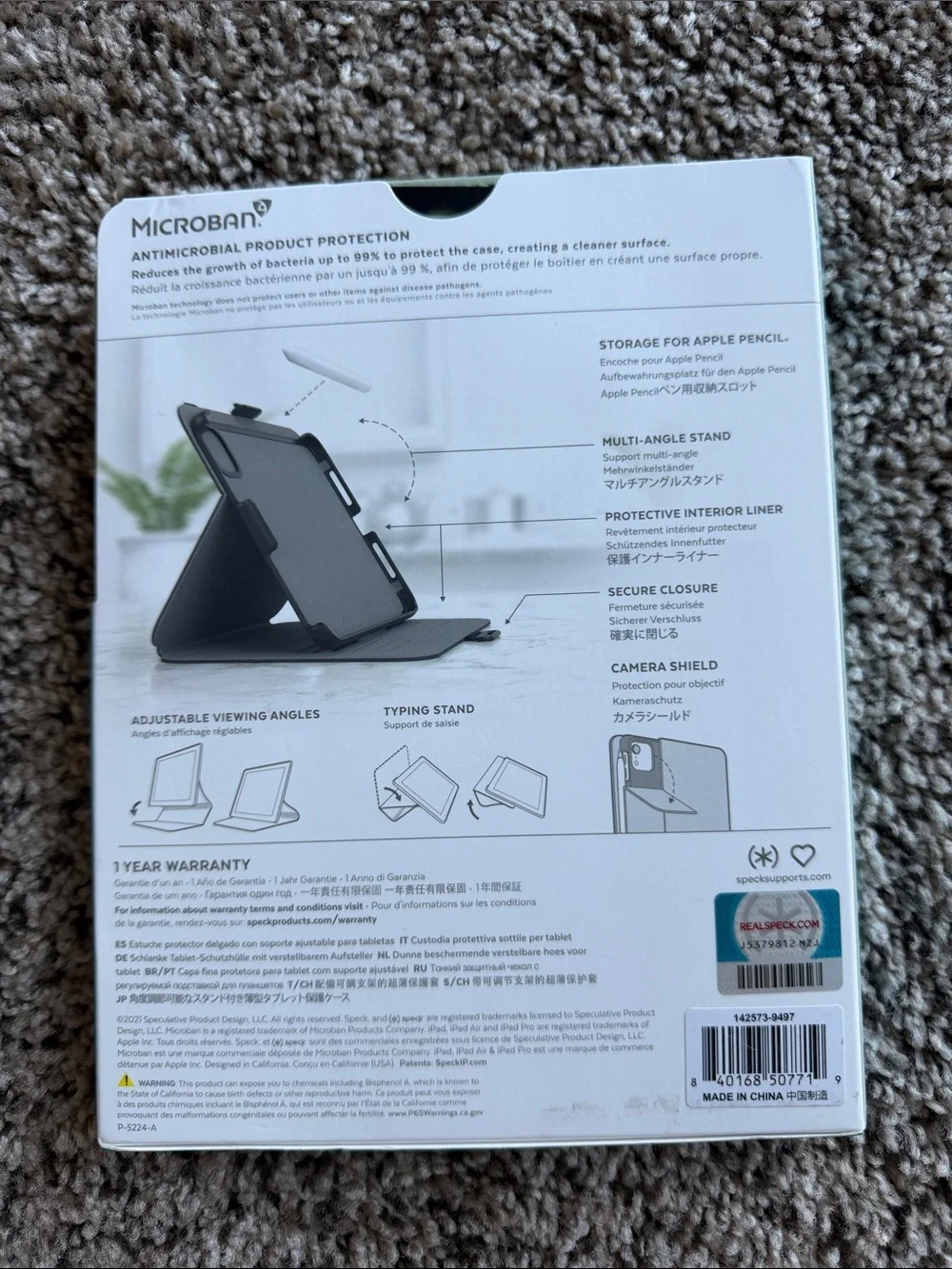 speck Balance Folio iPad mini Case - Sage Green
